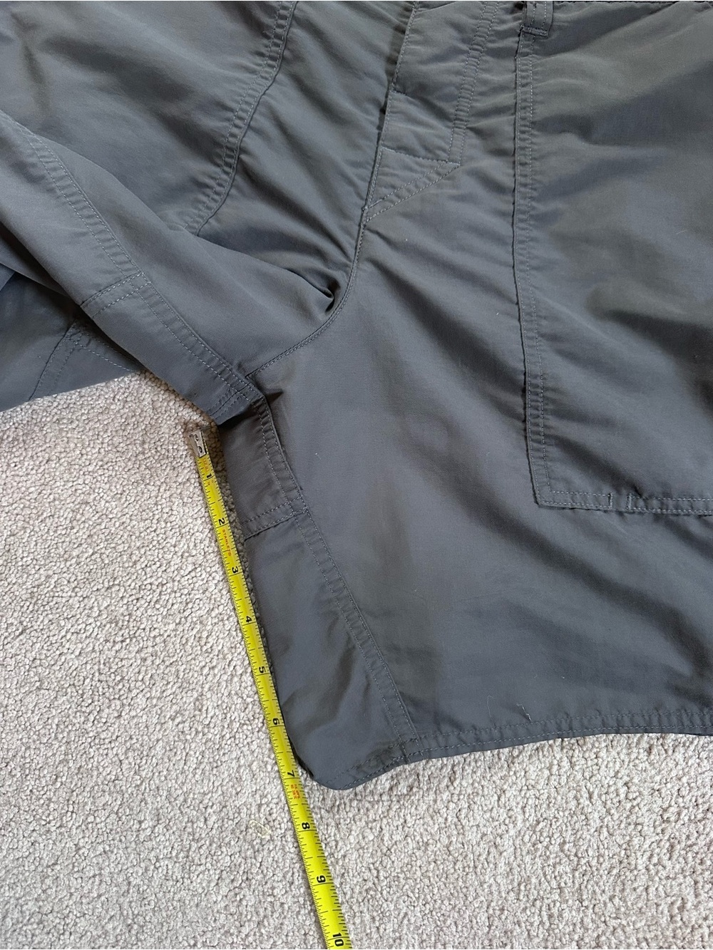 Patagonia Wavefarer Stand Up Hiking Outdoor Shorts Gray Size 34 - Picture 11 of 12